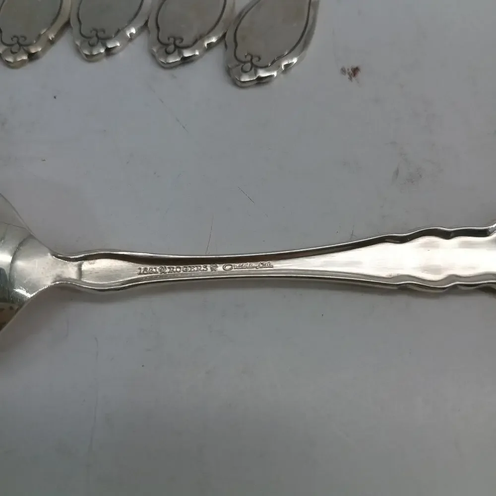 8X Tsp Rogers Oneida ALOUETTE Silverplate Teaspoons 1978